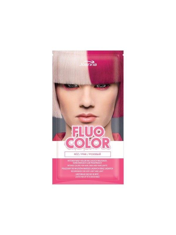 Joanna Fluo Color Szampon koloryzujący do włosów Róż 35 g