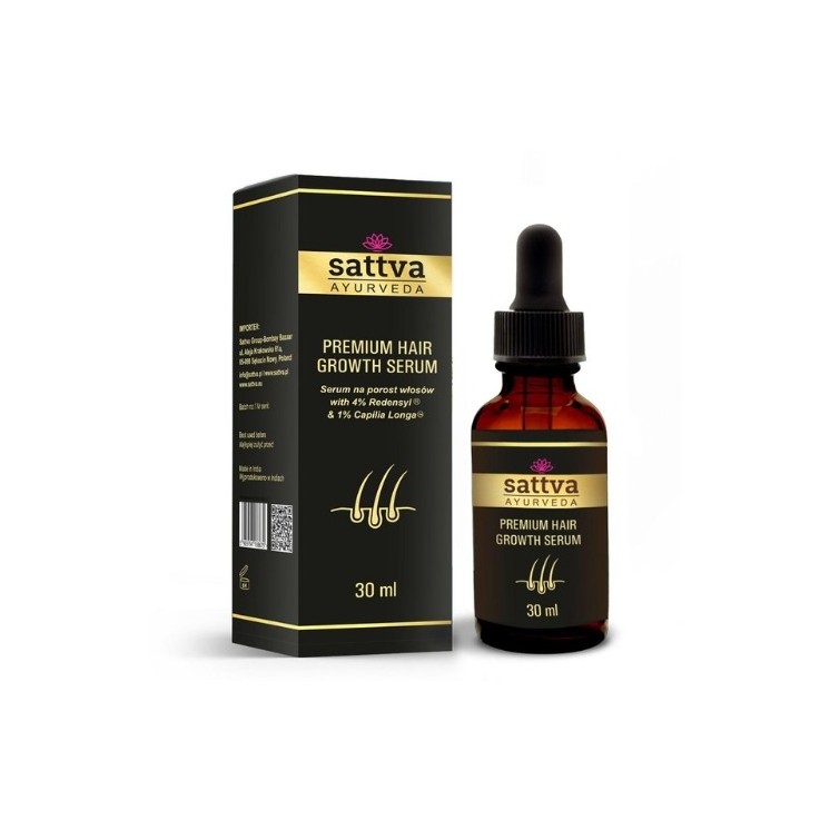 Sattva Ayurveda Premium Hair Growth Serum Serum na porost włosów 30 ml