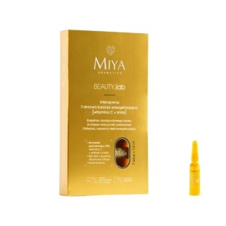 Miya BEAUTY.lab intensywna 7-dniowa Kuracja energetyzująca do twarzy Witamina C i Imbir 7x1,5 ml