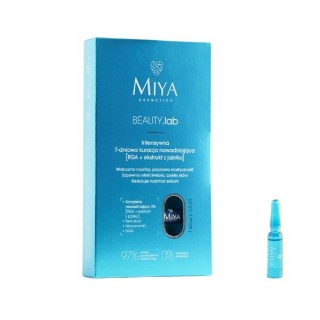 Miya BEAUTY.lab intensywna 7-dniowa Kuracja nawadniająca do twarzy PGA i ekstrakt z jabłka 7x1,5 ml