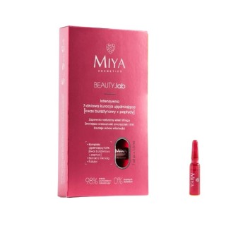 Miya BEAUTY.lab intensywna 7-dniowa Kuracja ujędrniająca do twarzy Kwas bursztynowy i peptydy 7x1,5 ml