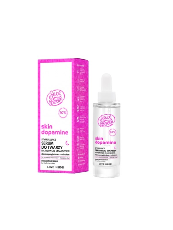 FaceBoom Skin Dopamine Serum do twarzy na pierwsze zmarszczki Retinol 0,3% 30 ml