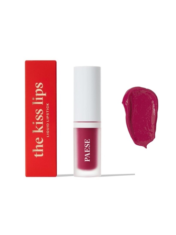 Paese The Kiss Lips Matowa kremowa  Pomadka w płynie 05 Raspberry Red 3,4 ml