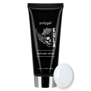 PolyGel akrylożel budujący Kula Nails Hema/di-Hema free Delicate White 50 ml