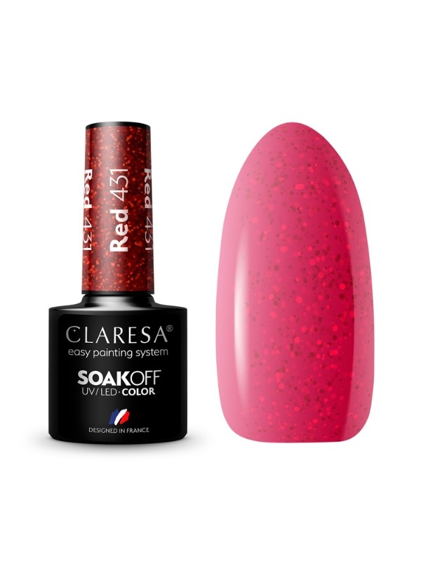 Claresa Red Hybrid nail polish /431/ 5 g