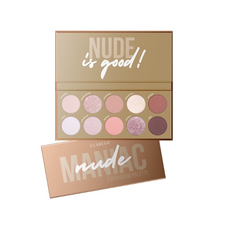 Claresa Paleta cieni do powiek Nude Maniac 12 g