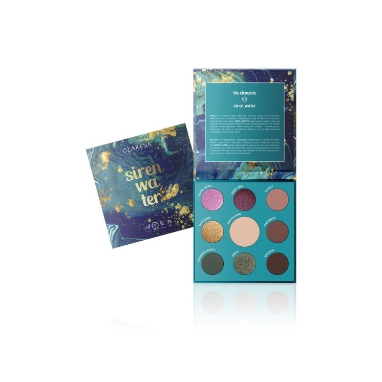 Claresa Paleta cieni do powiek Siren Water 11.8 g