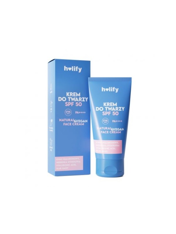 Holify hialuronowy Krem do twarzy SPF50 50 ml