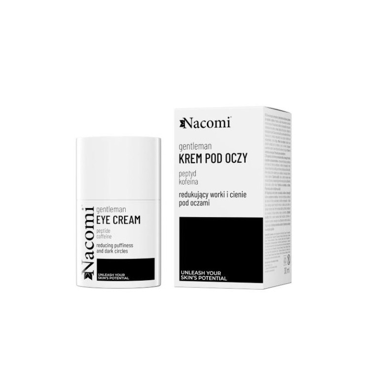 Nacomi Gentelman Krem pod oczy dla mężczyzn redukujący worki i cienie po oczami 30 ml