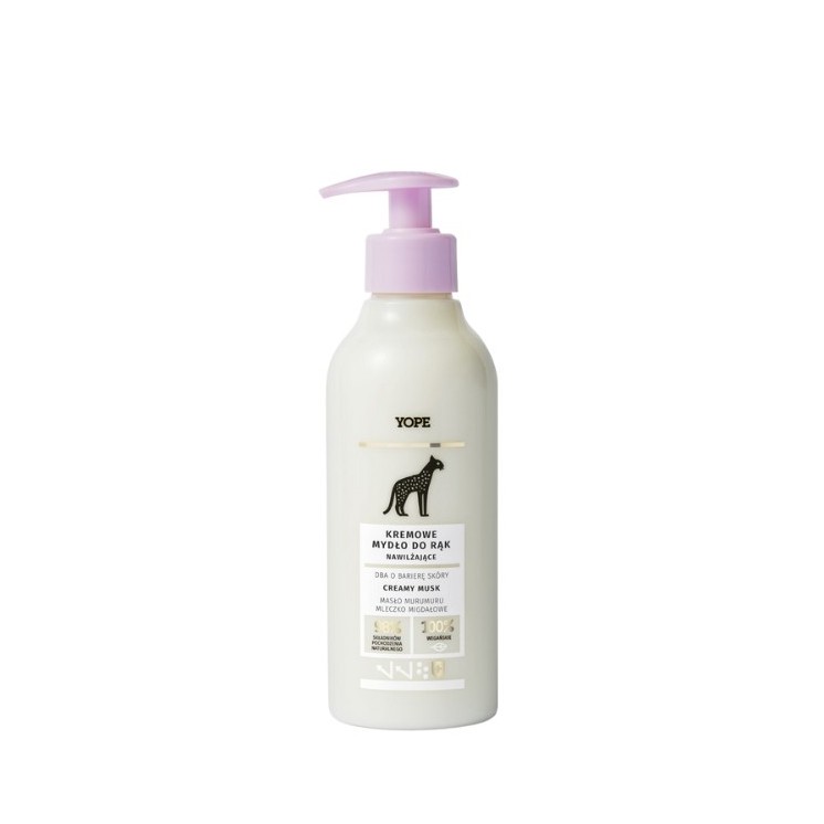 YOPE Kremowe nawilżające mydło do rąk Creamy musk 300 ml