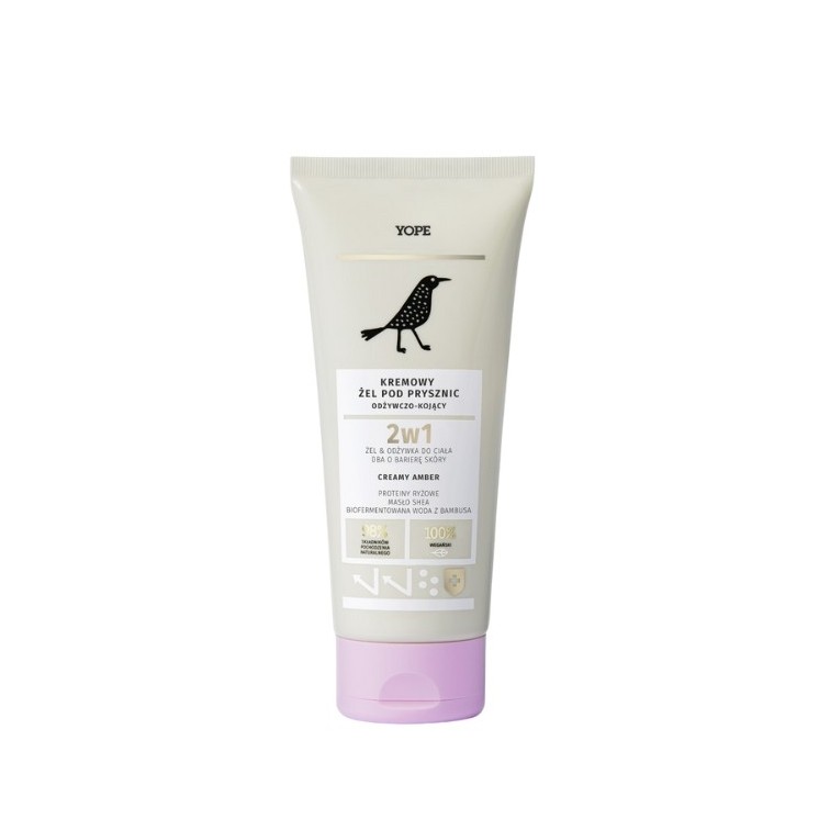 YOPE Odżywczo-kojący kremowy żel pod prysznic Creamy amber 200 ml