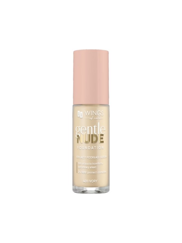 AA Wings of Color Gentle Nude Foundation Kryjący podkład-serum 401 Ivory 30 ml