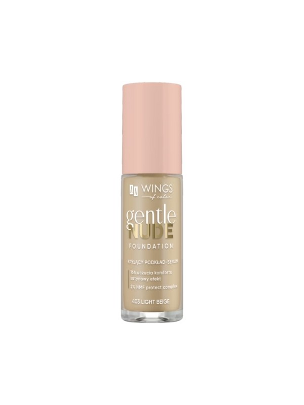 AA Wings of Color Gentle Nude Foundation Covering foundation- serum 403 Light Beige 30 ml