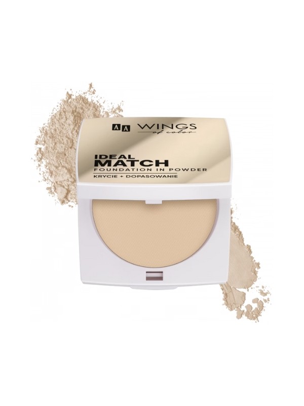 AA Wings of Color Ideal Match Foundation In Powder Wielofunkcyjny podkład w pudrze Vanilla 8,5 g