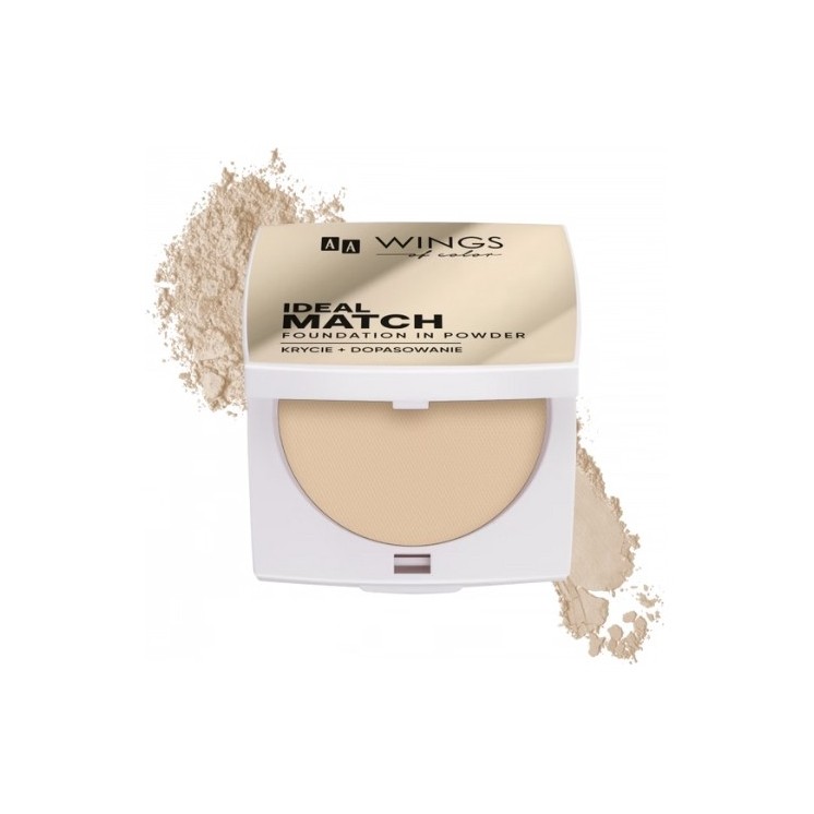 AA Wings of Color Ideal Match Foundation In Powder Wielofunkcyjny podkład w pudrze Vanilla 8,5 g