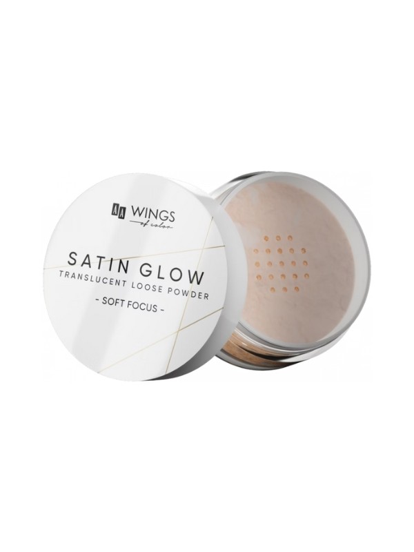 AA Wings of Color Satin Glow puder do twarzy transparentny 3,5 g