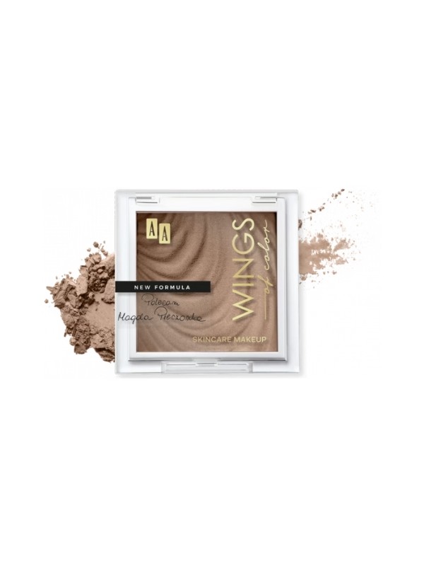 AA Wings of Color Matte Bronze Matowy bronzer do konturowania twarzy 01 Soft Bronze 7 g