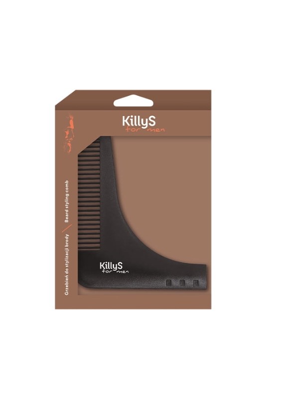 KillyS For Men wooden beard styling comb 1 piece