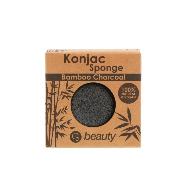 CS Beauty Gąbka Konjac Bamboo & Charcoal 1 sztuka