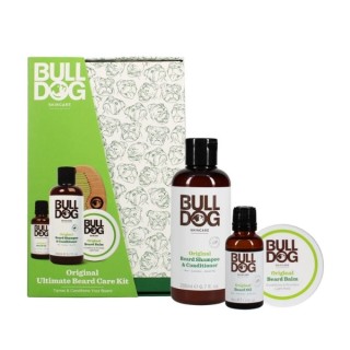 Bulldog Ultimate Zestaw do pielęgnacji brody Orginal: Szampon do brody 200 ml + Olejek do brody 30 ml + Balsam do brody 75 ml 