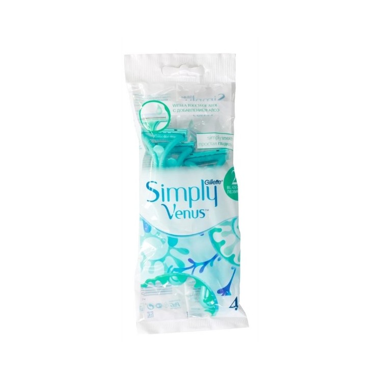 Gillette Venus Simply Smooth Razors 4 pieces