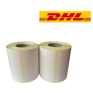 DHL shipping label white, 102 mm x 210 mm, 210 labels on a roll, 25 mm core, ECO thermal, durable 2-pack