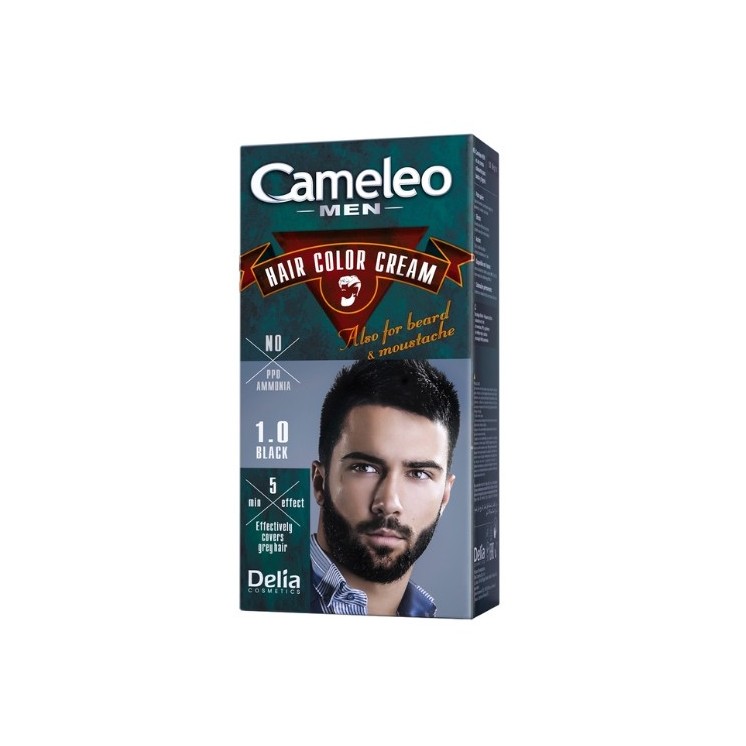 Delia Cameleo Men Hair and beard dye for men /1.0/ Black 30 ml