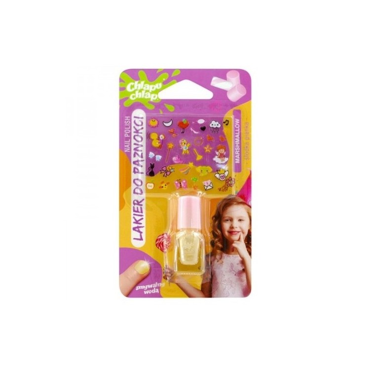 Chlapu Chlap Mashmallow Lakier do paznokci Żółty 2 ml