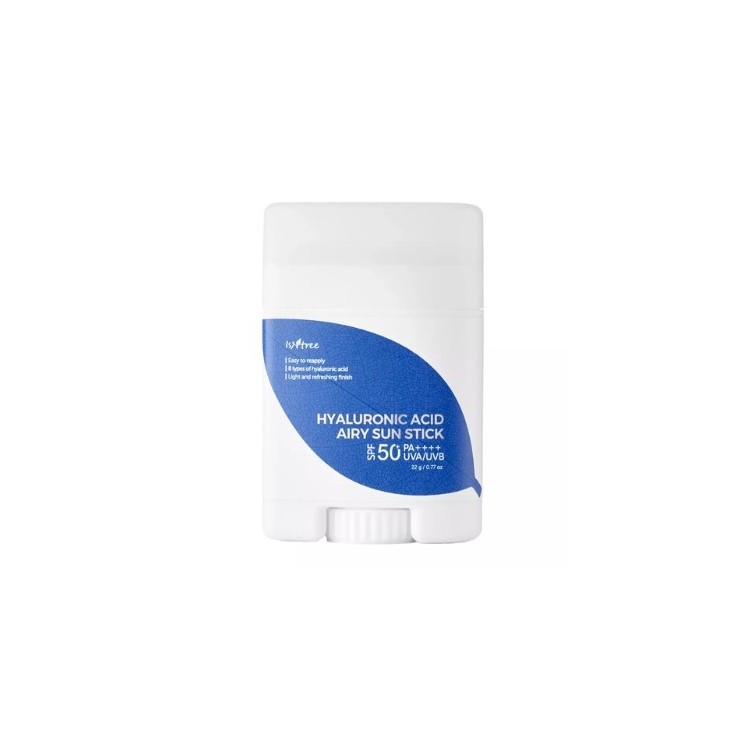 Isntree Hyaluronic Acid Airy Sun Stick SPF50 przeciwzmarszczkowy krem do twarzy w sztyfcie 22 g