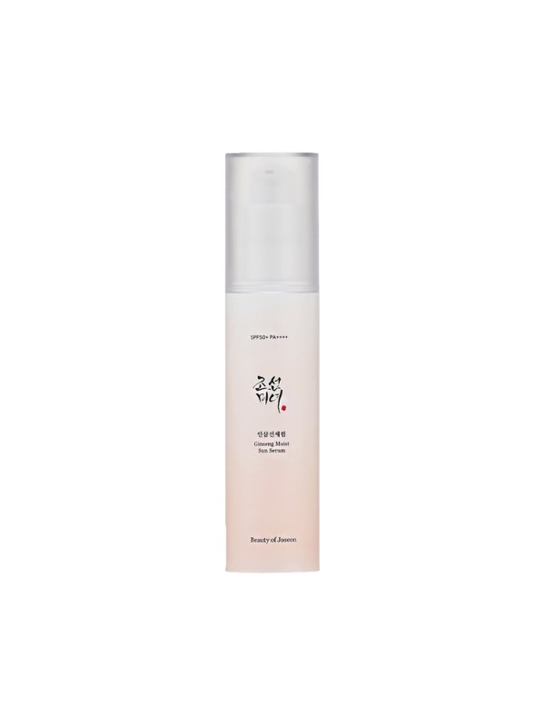 Beauty of Joseon Ginseng Moist Sun Serum SPF50 nawilżające Serum przeciwzmarszczkowe do twarzy z żeń-szeniem 50 ml