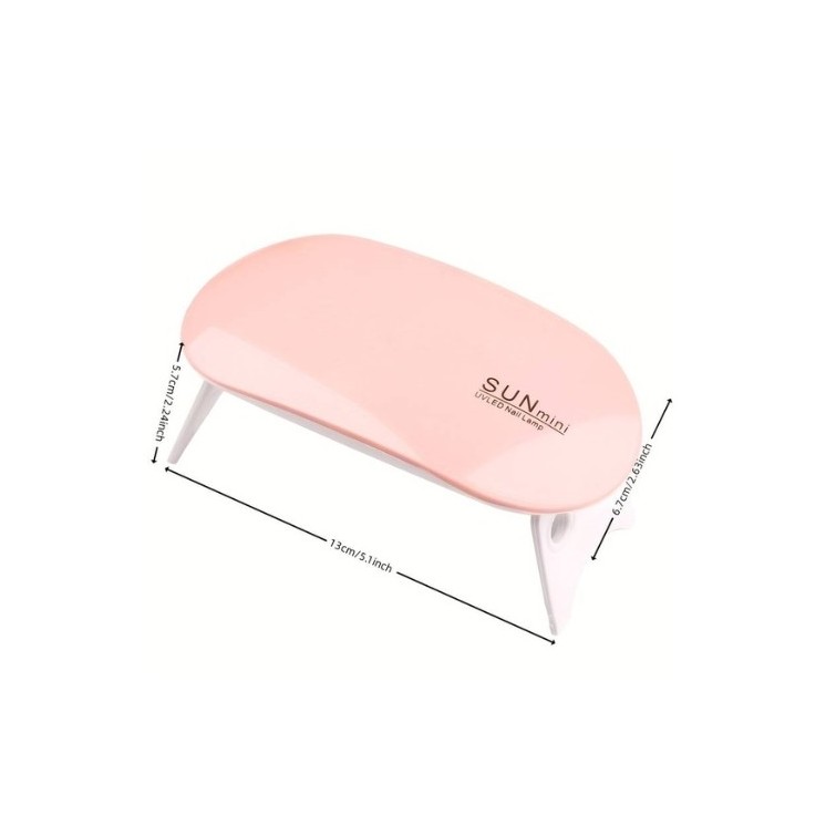 Mini Lampa UV/LED 6W do manicure na USB Pink 1 sztuka