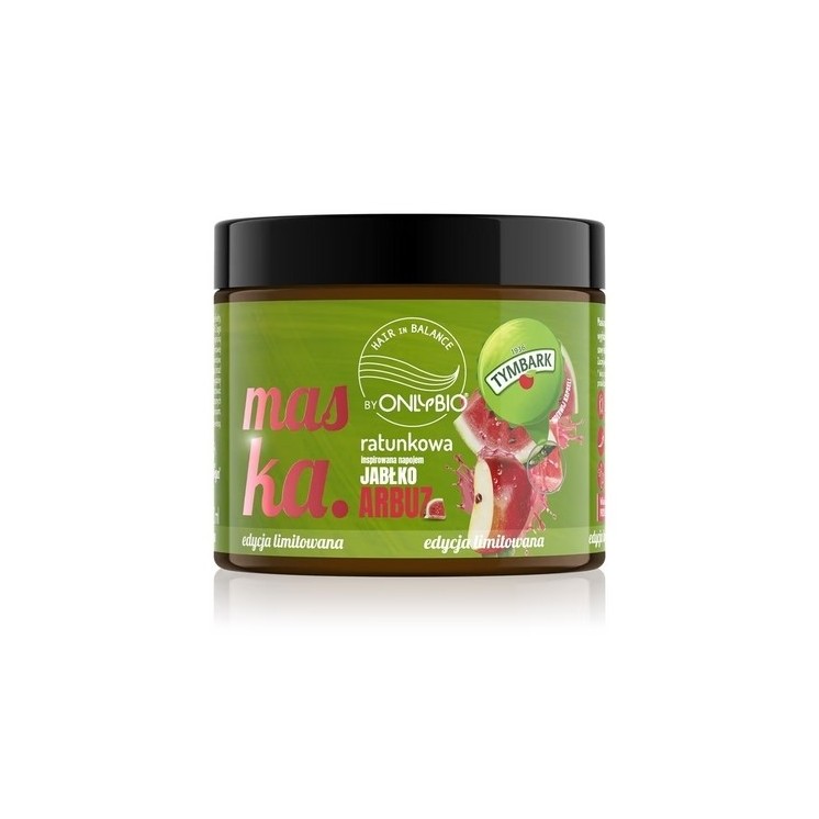 OnlyBio Hair in Balance x Tymbark Maska ratunkowa do włosów Jabłko-Arbuz 200 ml