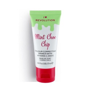 Makeup Revolution I Heart Makeup wyrównująca koloryt skóry Baza pod makijaż Mint Choc Chip 27 ml