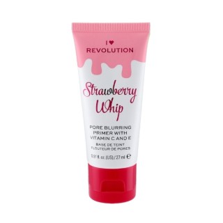 Makeup Revolution I Heart Makeup maskująca pory Baza pod makijaż Strawberry Whip 27 ml