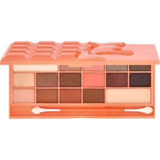 Makeup Revolution I Heart Makeup Palette of 16 Chocolate Peach eye shadows 3.66 g