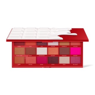 Makeup Revolution I Heart Makeup Palette of 18 eye shadows Chocolate Red Velvet 1 g