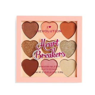 Makeup Revolution I Heart Makeup Paletka 9 cieni do powiek Heart Brakers Majestic 0,55 g