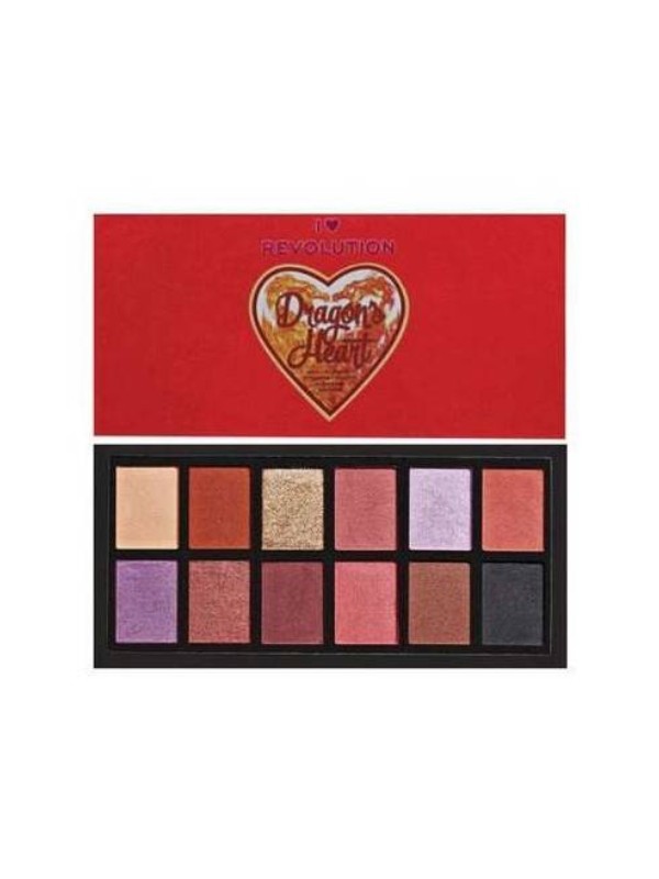 Makeup Revolution I Heart Makeup Paletka 12 cieni do powiek Dragons Heart 0,75 g