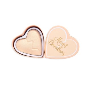 Makeup Revolution I Heart Revolution Heart Breakers Rozświetlacz do twarzy Golden 10 g