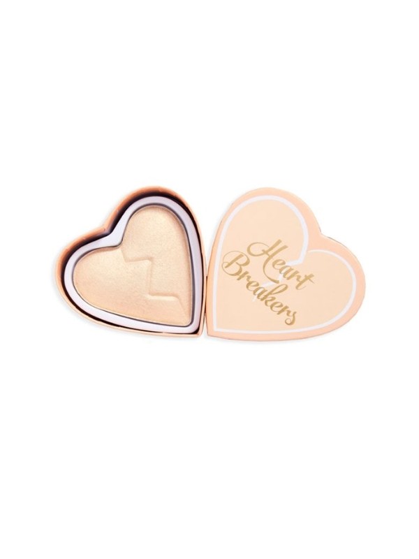 Makeup Revolution I Heart Revolution Heart Breakers Rozświetlacz do twarzy Golden 10 g