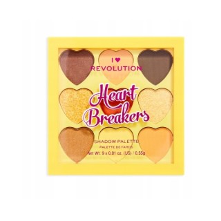 Makeup Revolution I Heart Revolution Paletka 9 cieni do powiek Heartbreakers Joy 0,55 g