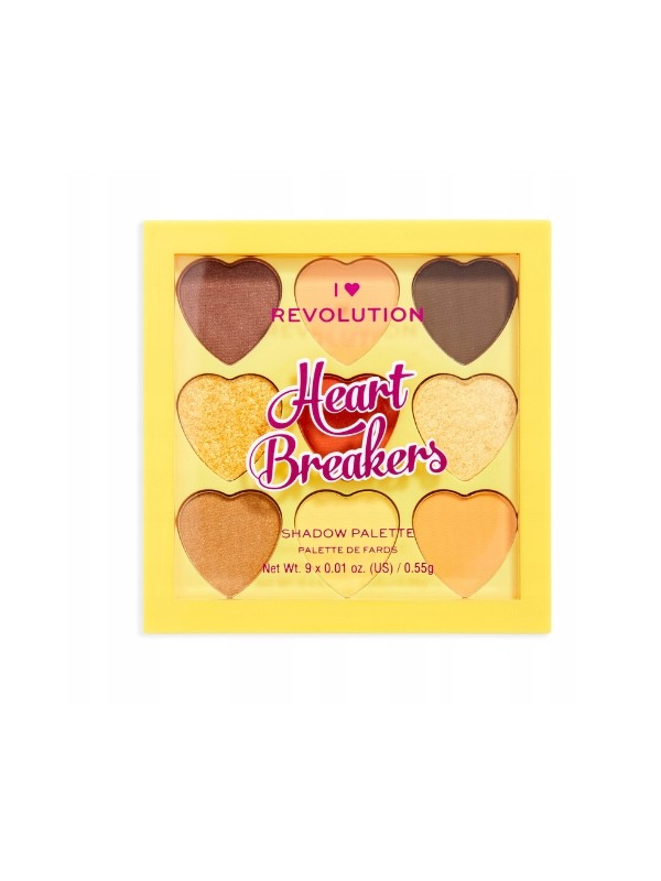 Makeup Revolution I Heart Revolution Palette of 9 eye shadows Heartbreakers Joy 0.55 g