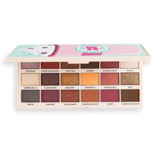 Makeup Revolution I Heart Revolution Tasty Paletka 18 cieni do powiek Latte 22 g 