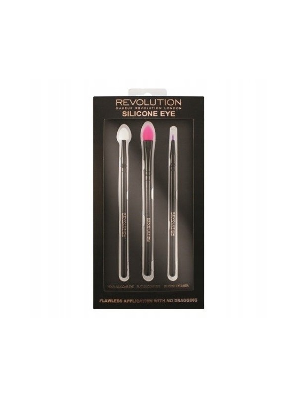 Makeup Revolution Set of 3 silicone eye makeup brushes