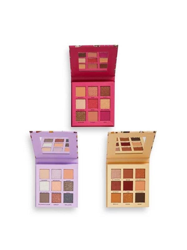 Makeup Revolution x Friends Set of 3 Palettes for 9 Giving's Eyes eye shadows