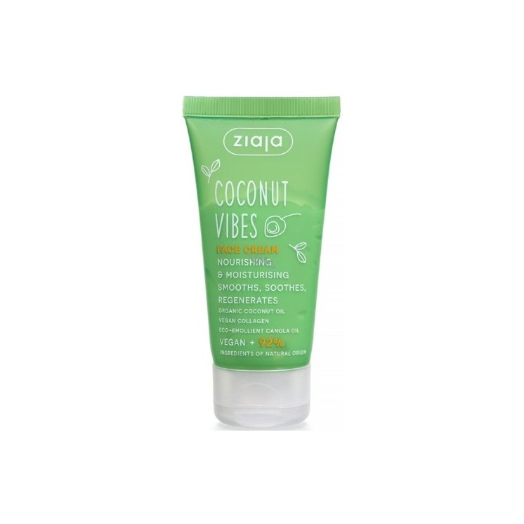 Ziaja Coconut Vibes odżywczo-nawilżający Krem do twarzy 50 ml