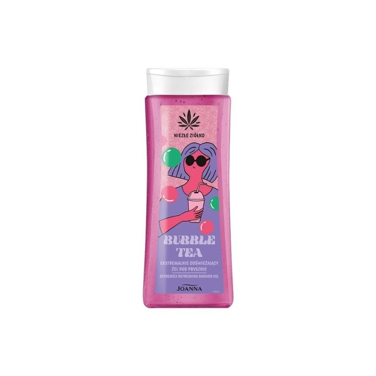 Joanna NIEZŁE ZIÓŁKO Żel pod prysznic Bubble Tea Ekstremalnie Odświeżający 300 ml