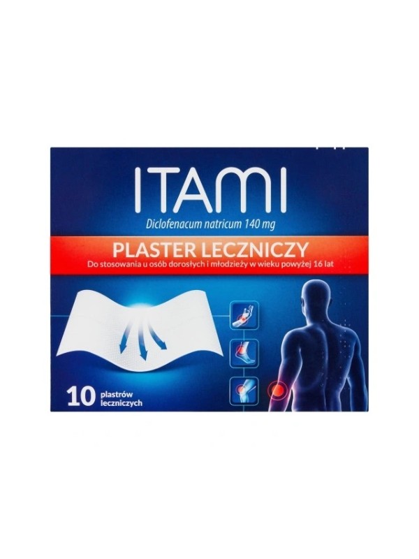 Itami Plaster leczniczy 140mg 10 sztuk