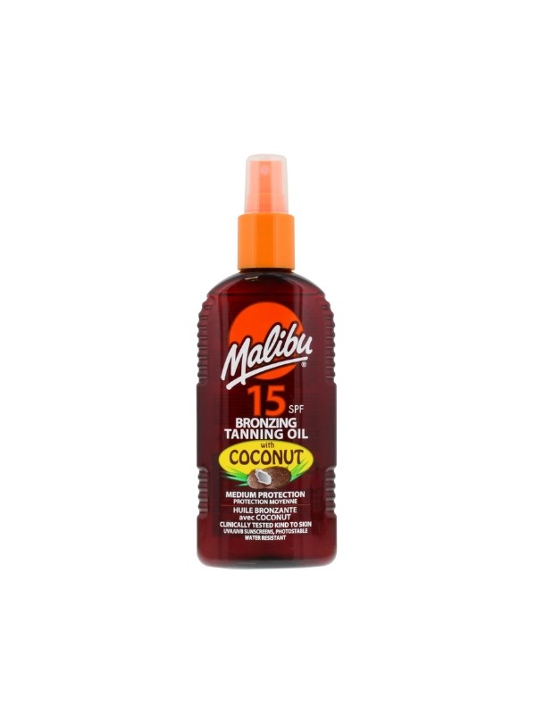 Malibu Bronzing Tanning Oil SPF15 Coconut 200 ml