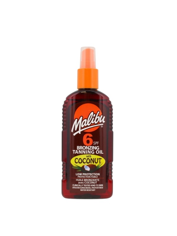 Malibu brązujący Olejek do opalania SPF6 Coconut 200 ml